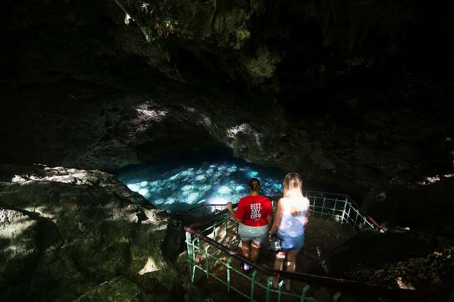 Santo Domingo: Three Eyes National Park Guided Tour - Sulphur Lake: where the cenote waters start