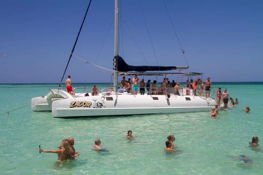 Saona Island Comfort Experience by Catamaran - Natural Caribbean Pools and starfish: short window, real wow