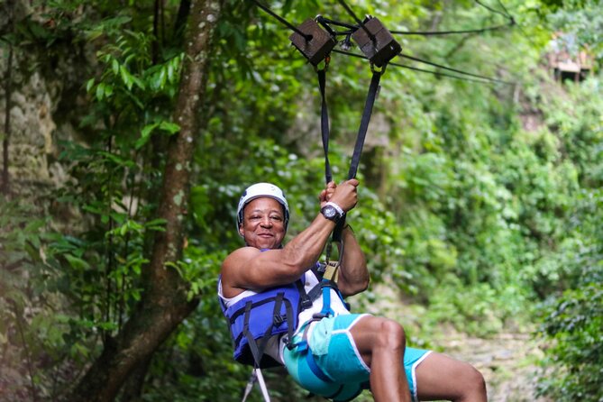 Short Excursion Ziplining & Waterfall, Taino Bay and Ambar cove. - Damajagua Ziplining and Waterfalls, the real vibe