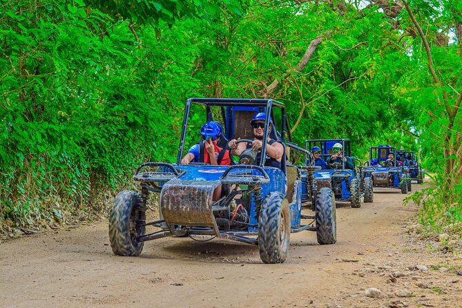 Small Group ATV and Buggy Tour - Taina Cave cenote at Domitai Park, cool water after the dirt