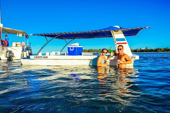 Snorkeling and Swimming on a Caribbean Cruise by Sharky Catamarans - Stop One in Punta Cana: The Natural Pool and Coyote Floating Bar