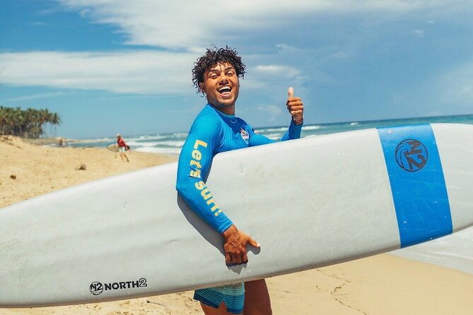 Surfing lesson at beautiful beach Playa Encuentro - Key things that make this Playa Encuentro lesson worth your time