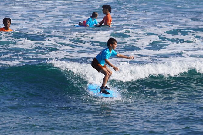 Surfing lesson at beautiful beach Playa Encuentro - The value of $75 for a 1.5 hour session, plus what it signals
