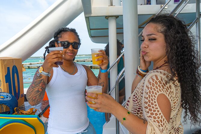 The Wildest Hip Hop Party Boat in Punta Cana Adults Only - The shallow natural pool sandbar: where the dancing gets wet