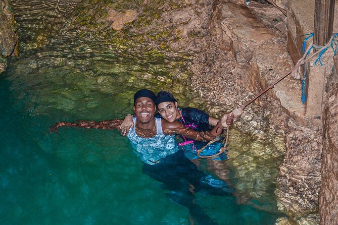 Tour ATV and buggy in Punta Cana Dominican Republic - Domitai Park Taino Cave cenote: the swim stop that cools you fast