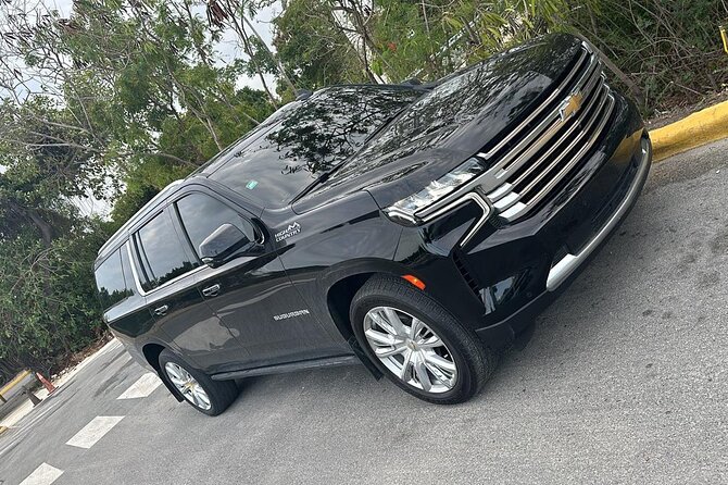 VIP SUV Airport Transfer From or To Uvero Alto - Inside the SUV: comfort, bottled water, and child seats